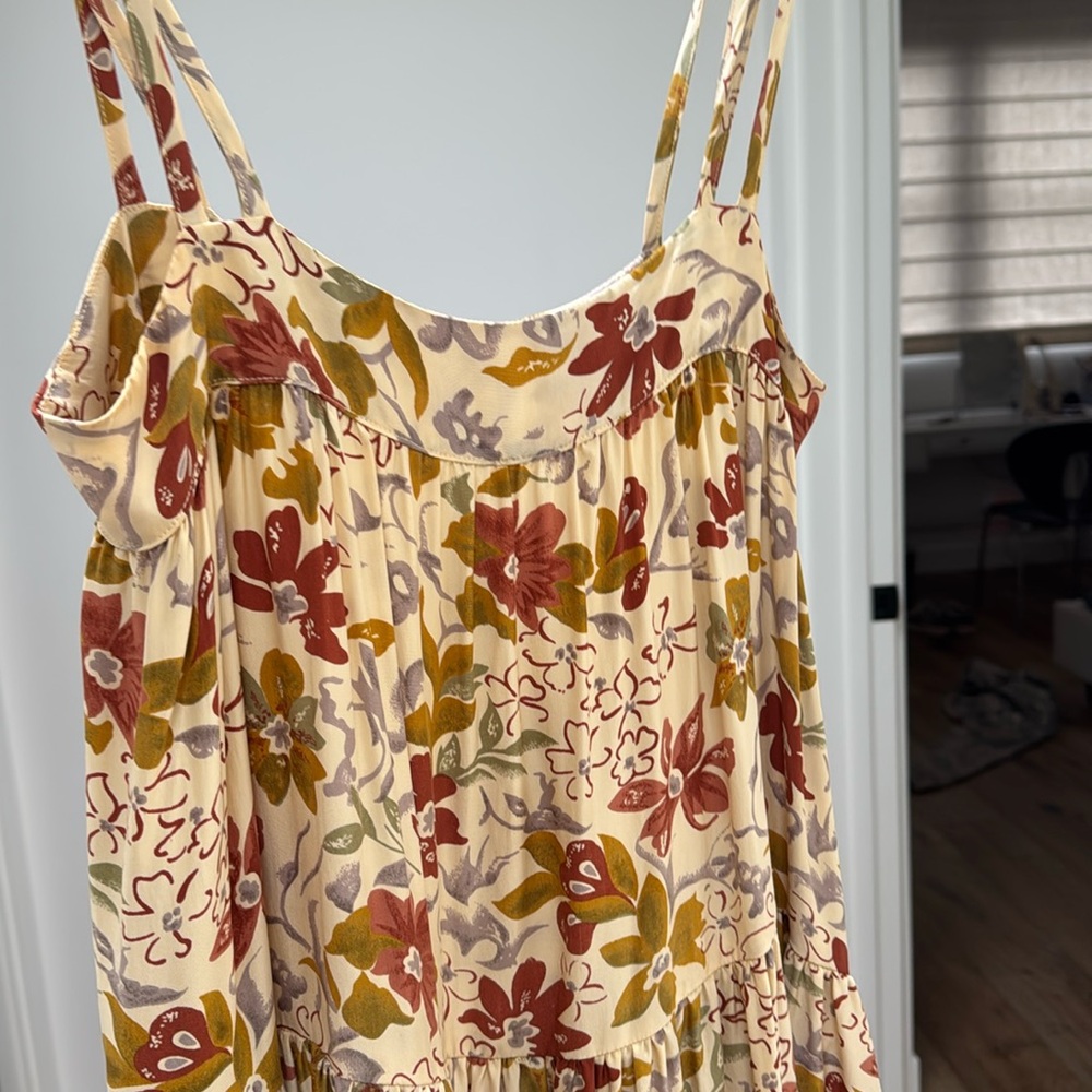 Christy Dawn Floral Cream  Lulu midi dress